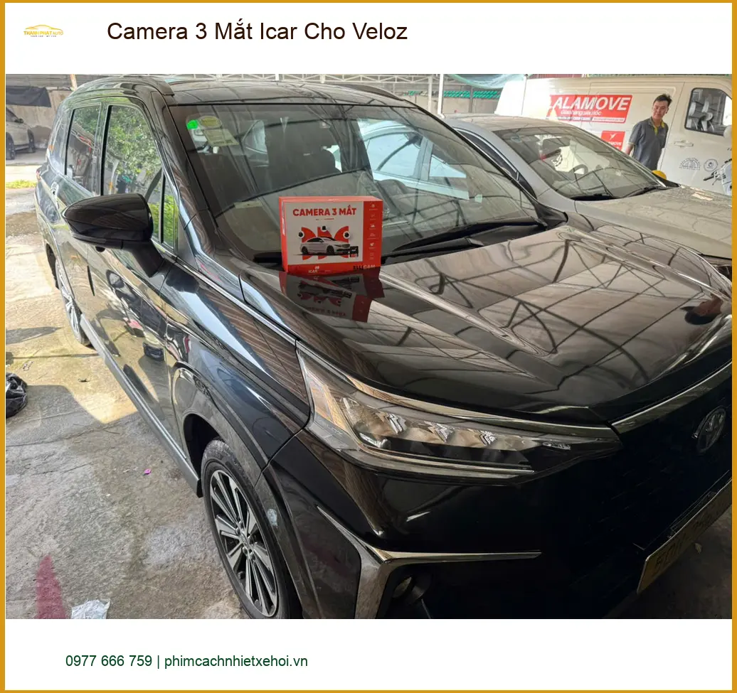 Anh Kiên lắp Camera 3 Mắt Icar cho Veloz tại Quận Thủ Đức vì lo lắng điểm mù ảnh thực tế 4