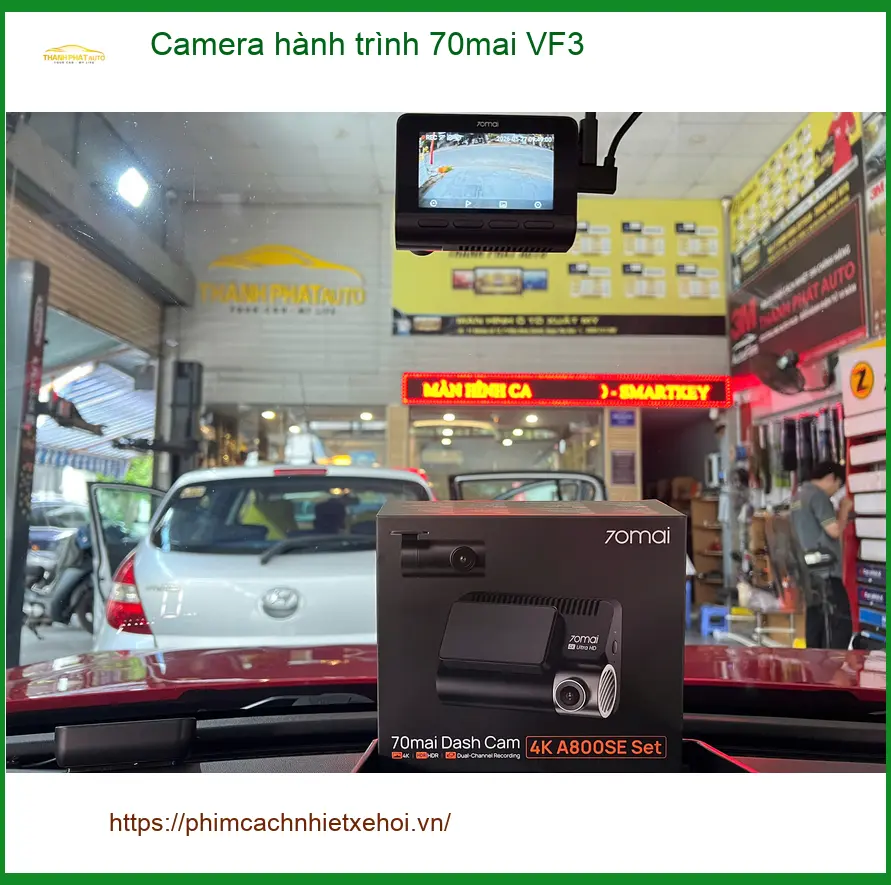 Chị Loan lắp Camera hành trình 70mai cho VinFast VF3 tại Quận 5 ảnh thực tế 2
