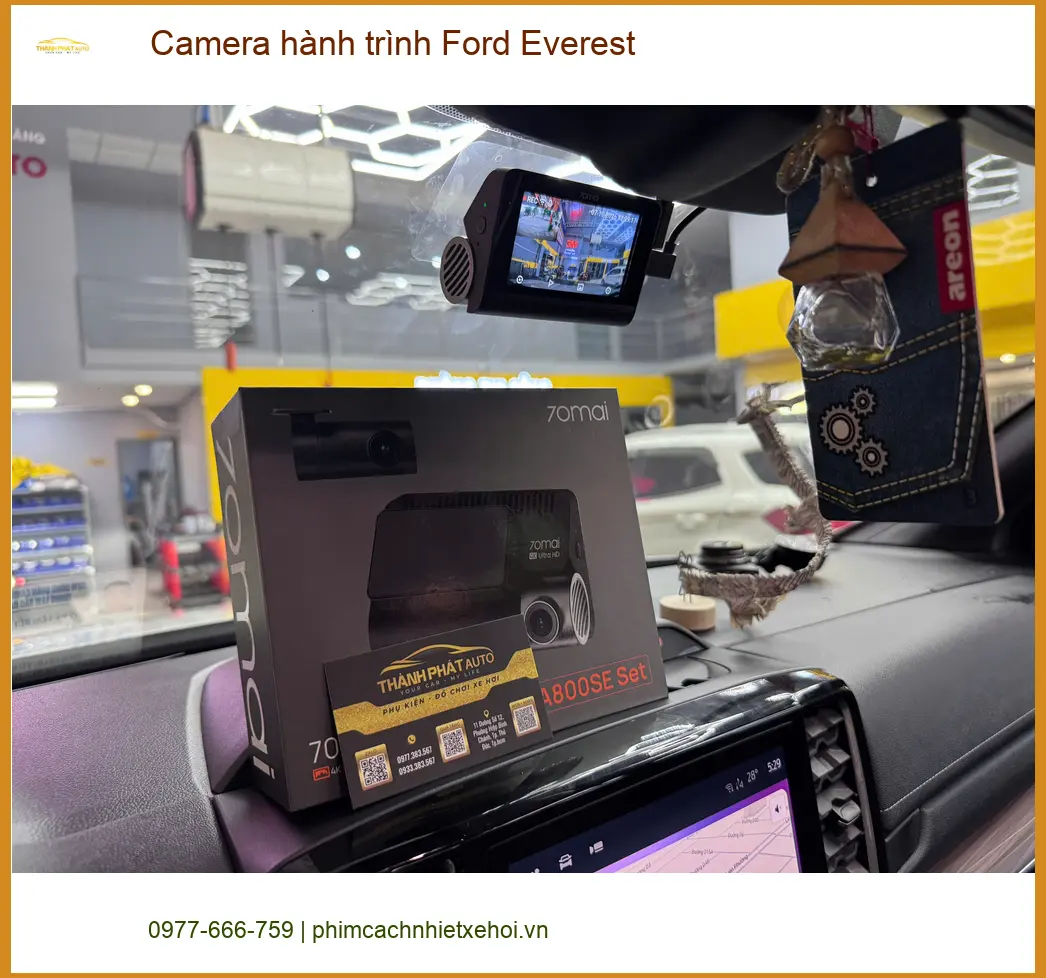 Anh Minh lắp camera hành trình Ford Everest tại Quận Gò Vấp để an tâm di chuyển ảnh thực tế 2
