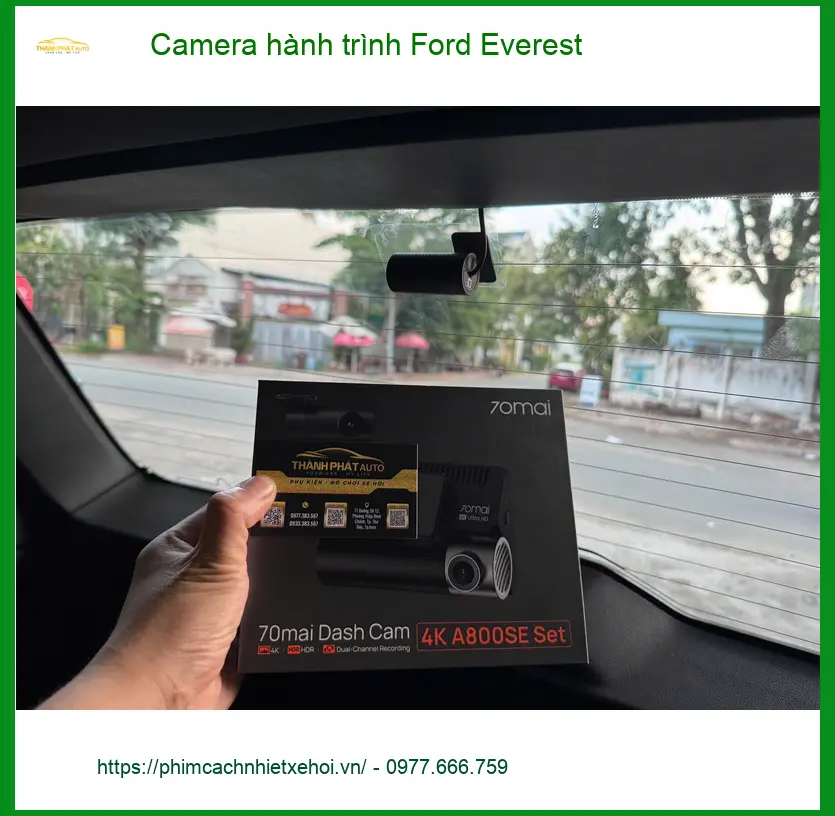 Anh Minh lắp camera hành trình Ford Everest tại Quận Gò Vấp để an tâm di chuyển ảnh thực tế 5