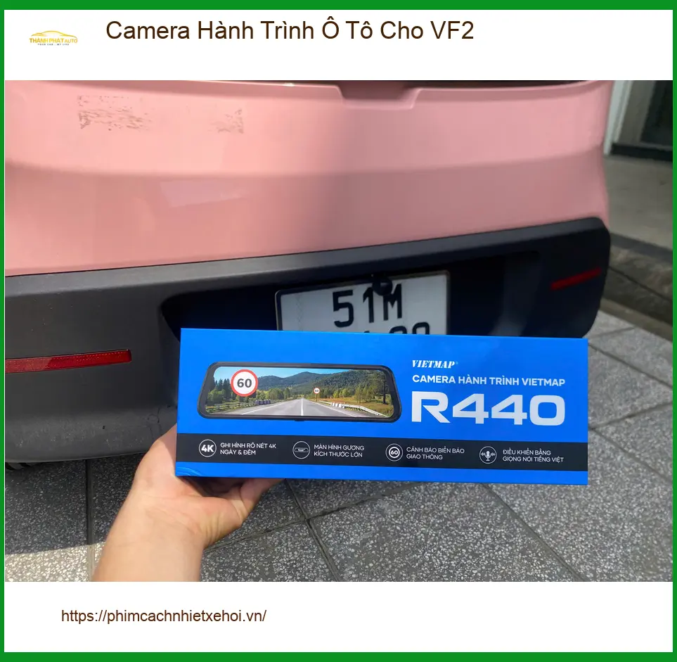 Chị Lan Hương lắp Camera Hành Trình Ô Tô Cho VF2 Quận 9 chính hãng
