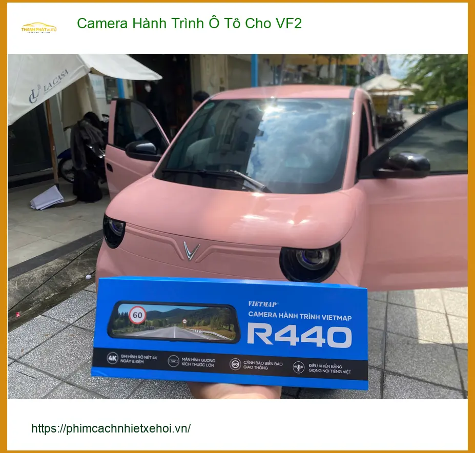 Chị Lan Hương lắp Camera Hành Trình Ô Tô Cho VF2 Quận 9 chính hãng ảnh thực tế 4