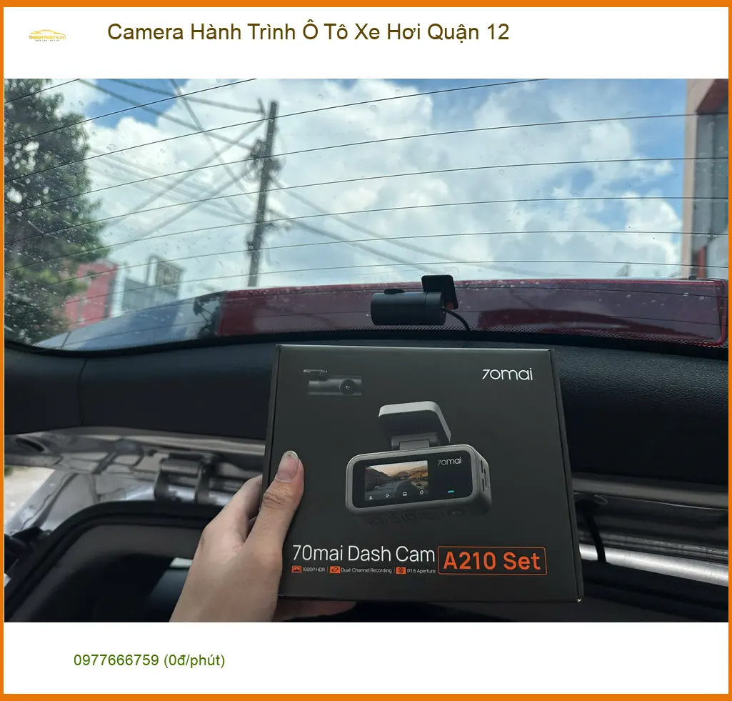 Anh Minh lắp camera hành trình ô tô Kia Carnival uy tín tại Quận 12 ảnh thực tế 3