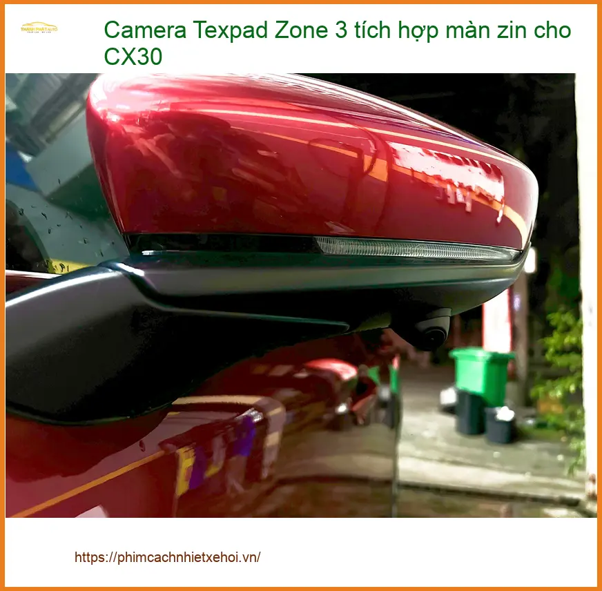 Chú Tư CX30 lắp Camera Texpad Zone 3 tích hợp màn zin ở Quận 9 ảnh thực tế 3