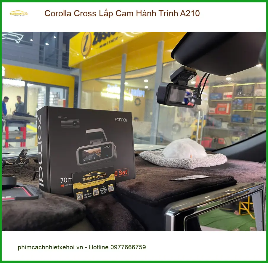 Chú Cường lắp Cam Hành Trình A210 cho Toyota Corolla Cross ở Quận 9 ảnh thực tế 2