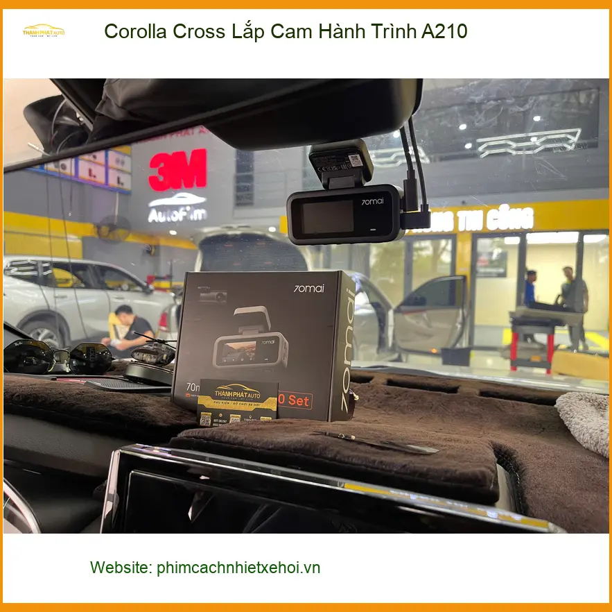 Chú Cường lắp Cam Hành Trình A210 cho Toyota Corolla Cross ở Quận 9 ảnh thực tế 4