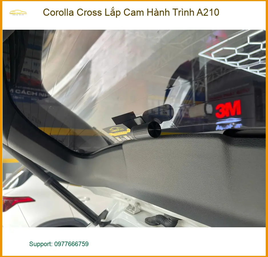 Chú Cường lắp Cam Hành Trình A210 cho Toyota Corolla Cross ở Quận 9 ảnh thực tế 5