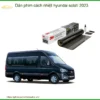 Dán Phim Cách Nhiệt Hyundai Solati 2023 - Trung Tâm Thi Công Chính Hãng TPHCM