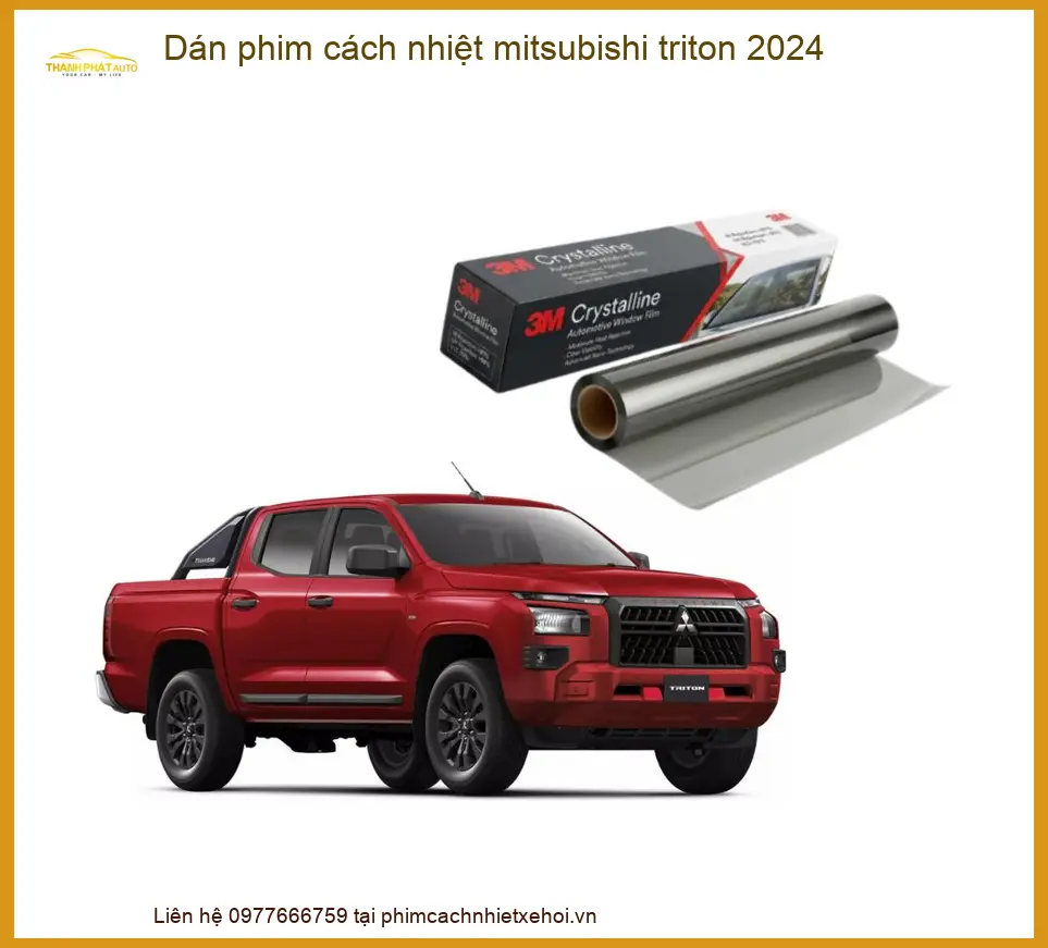 Dán Phim Cách Nhiệt Mitsubishi Triton 2024 - Trung Tâm Lắp Đặt Uy Tín TPHCM