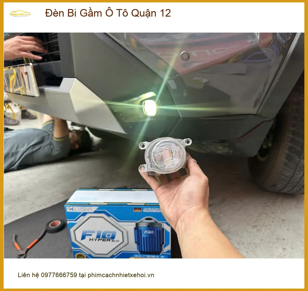 Anh Khải lắp đèn bi gầm ô tô Honda CR-V ở Quận 12 để cải thiện tầm nhìn. ảnh thực tế 3