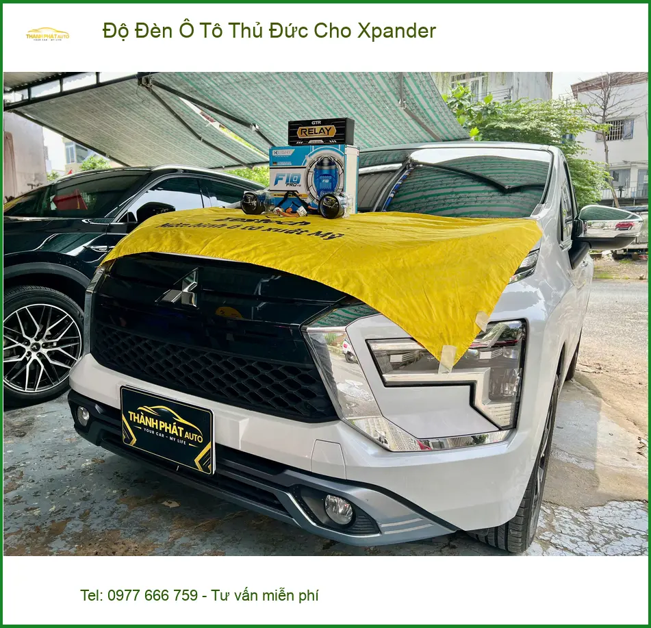 Anh Bách độ đèn ô tô Xpander tại Thủ Đức để cải thiện tầm nhìn khi lái xe đêm mưa ảnh thực tế 3