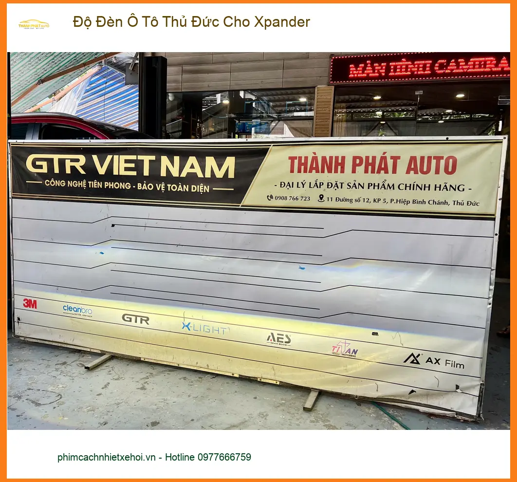 Anh Bách độ đèn ô tô Xpander tại Thủ Đức để cải thiện tầm nhìn khi lái xe đêm mưa ảnh thực tế 4
