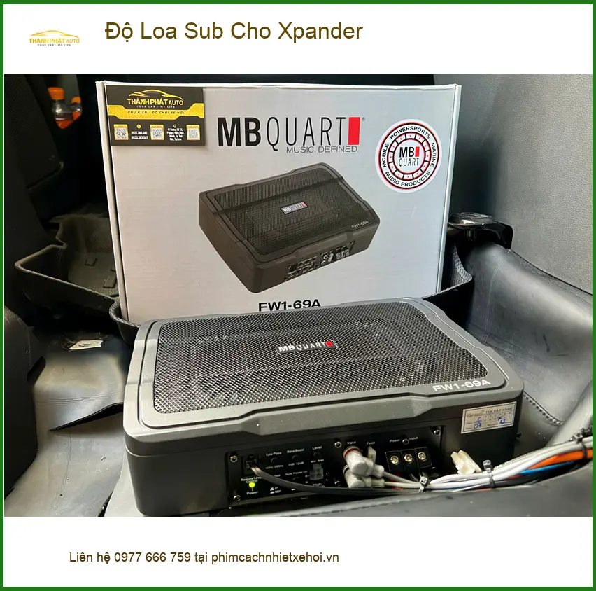 Anh Dũng độ loa sub cho Xpander tại Quận Thủ Đức để âm thanh sống động hơn