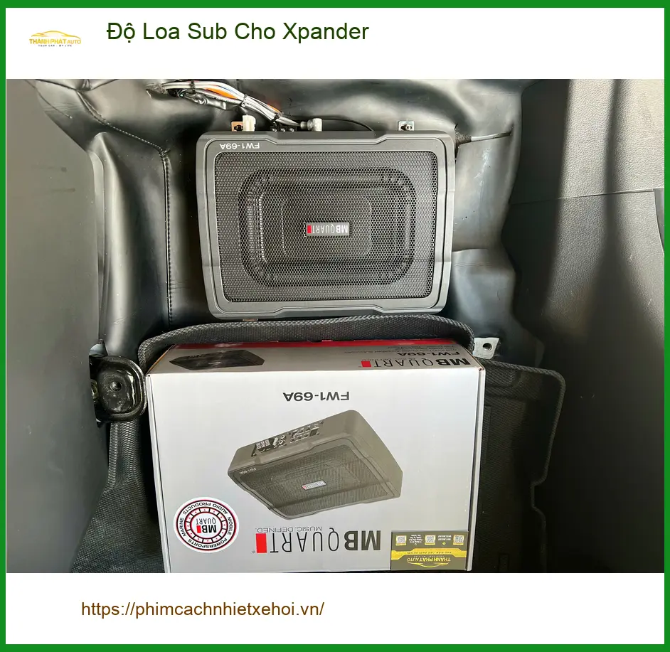 Anh Dũng độ loa sub cho Xpander tại Quận Thủ Đức để âm thanh sống động hơn ảnh thực tế 2