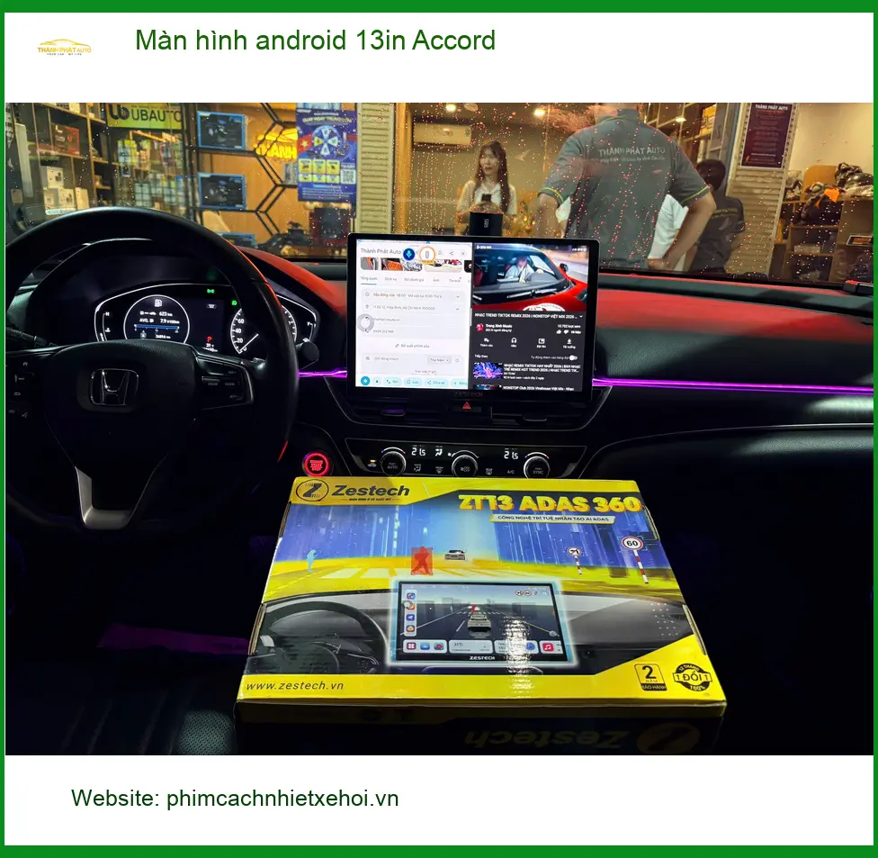 Anh Quân lắp màn hình android 13in Accord tại Quận 1 cho trải nghiệm mới.