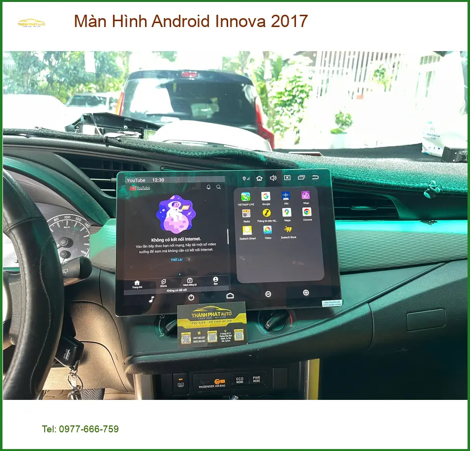 Anh Khải nâng cấp Màn Hình Android Innova 2017 tại Quận 9 màn hình zin lỗi thời.