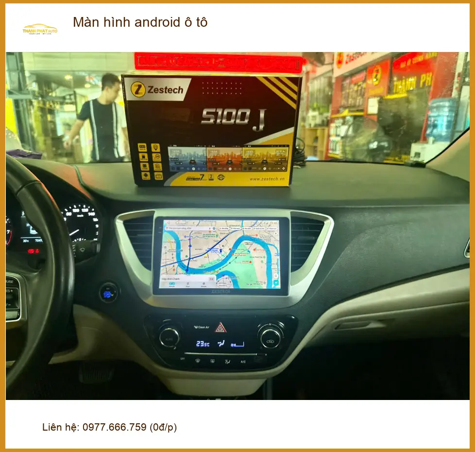 Anh Dũng lắp màn hình Android ô tô Toyota Vios tại Quận Tân Bình
