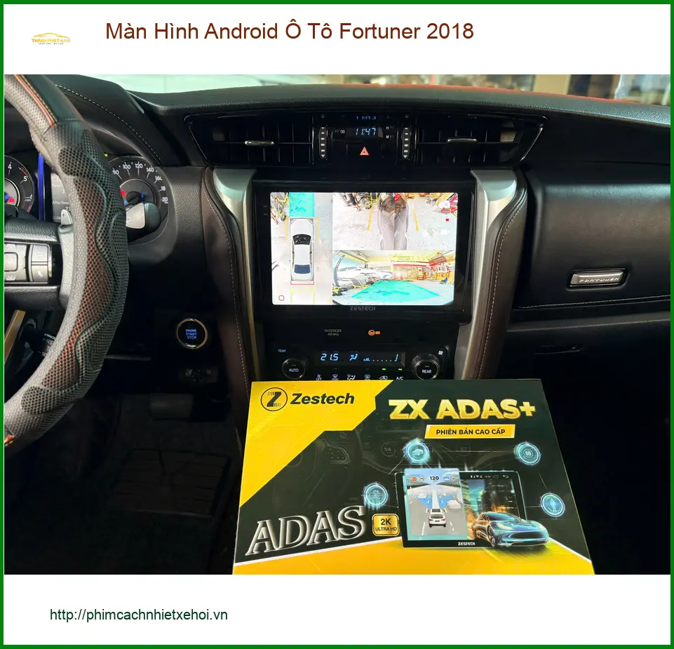 Anh Quang lắp Màn Hình Android Ô Tô Fortuner 2018 tại Thủ Đức tiện nghi hơn
