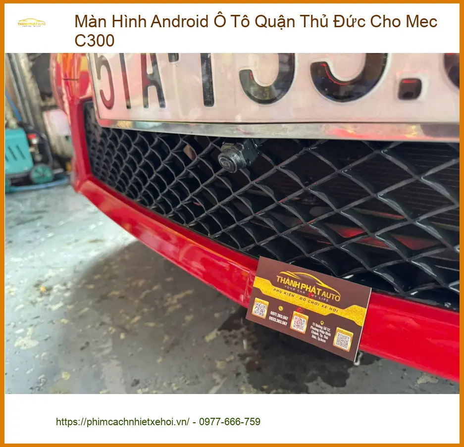 Anh Khải lắp màn hình Android Mercedes C300 tại Thủ Đức, trải nghiệm giải trí ảnh thực tế 4