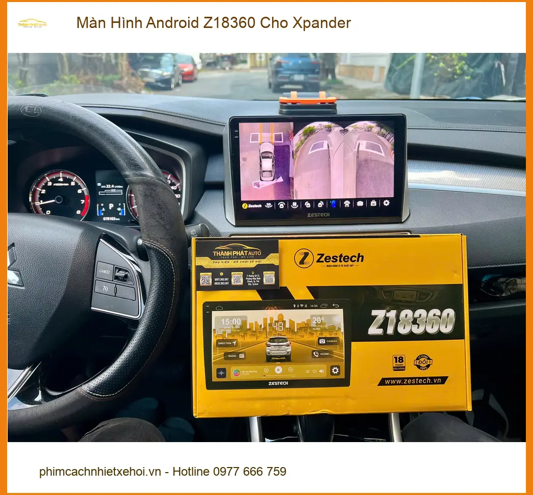 Anh Bách lắp Màn Hình Android Z18360 cho Xpander tại Quận Thủ Đức ảnh thực tế 3