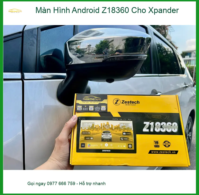 Anh Bách lắp Màn Hình Android Z18360 cho Xpander tại Quận Thủ Đức ảnh thực tế 4