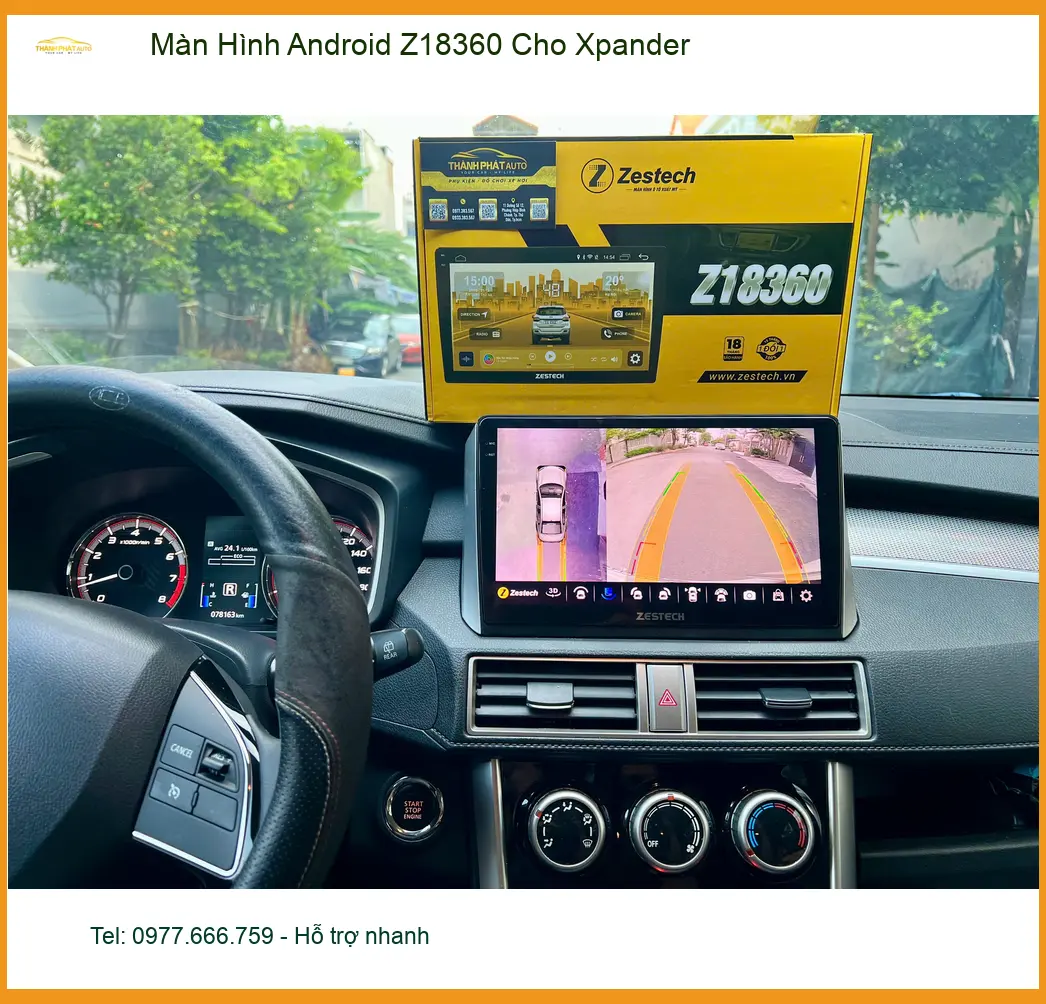 Anh Bách lắp Màn Hình Android Z18360 cho Xpander tại Quận Thủ Đức ảnh thực tế 5