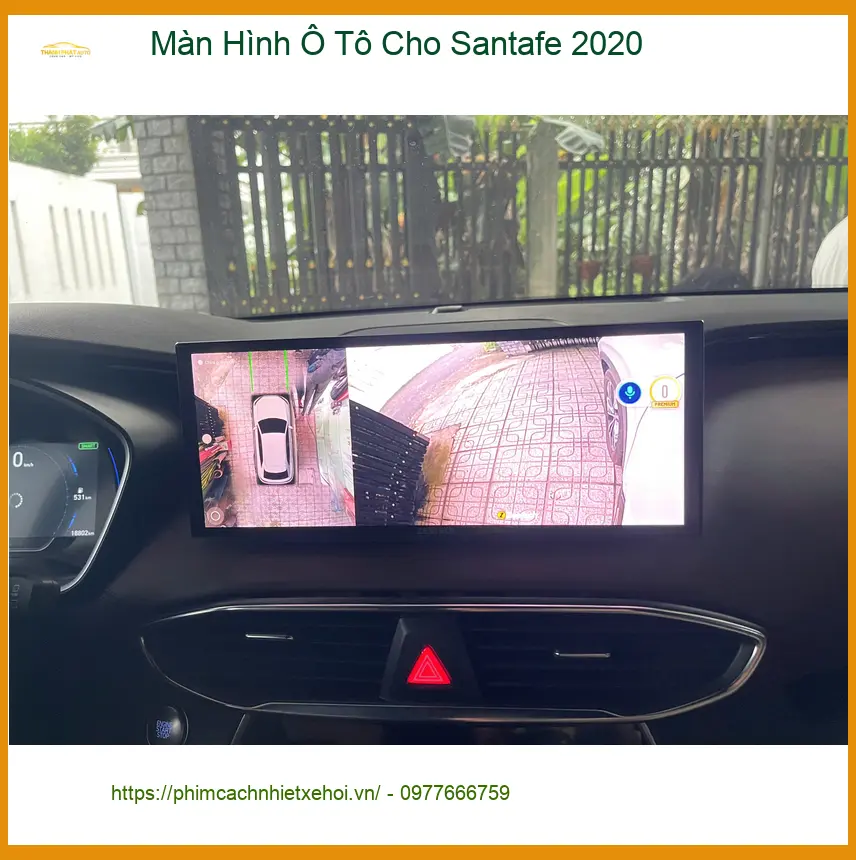Anh Bảo lắp Màn Hình Ô Tô cho Santafe 2020 ở Quận 12 sau khi màn zin bị đơ ảnh thực tế 4
