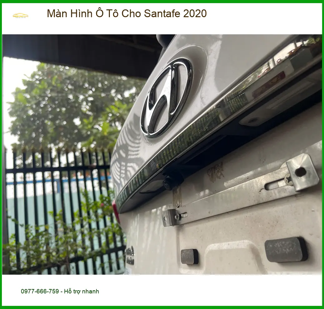 Anh Bảo lắp Màn Hình Ô Tô cho Santafe 2020 ở Quận 12 sau khi màn zin bị đơ ảnh thực tế 5