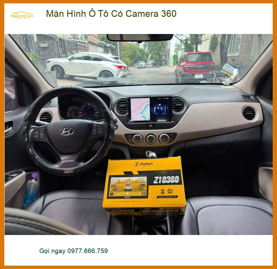 Cô Lan Anh lắp Màn Hình Ô Tô Có Camera 360 cho Honda CRV tại Thủ Đức