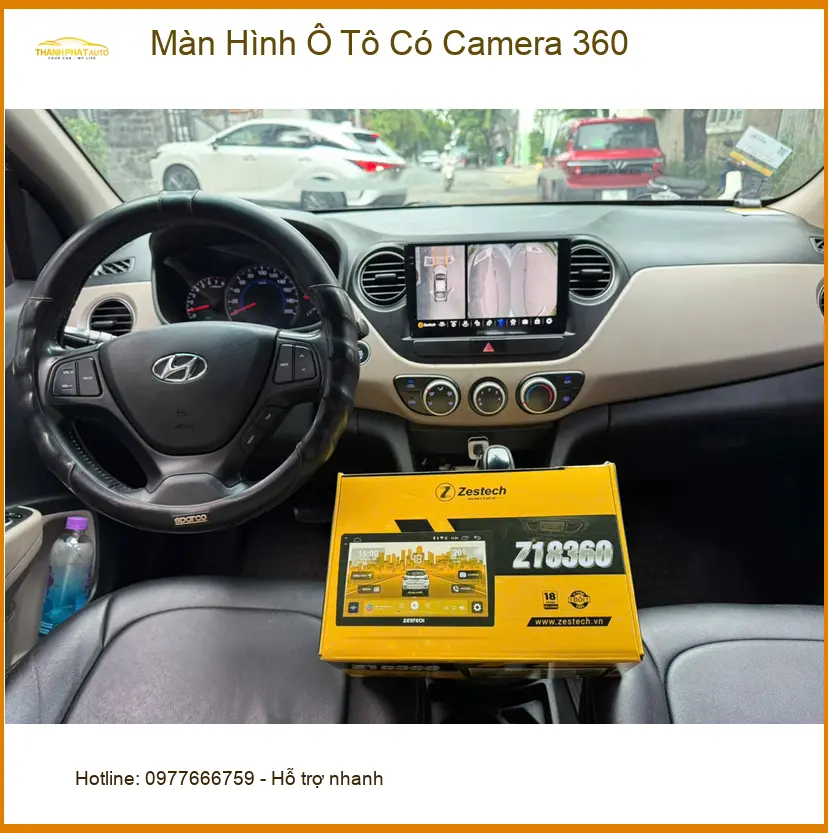 Cô Lan Anh lắp Màn Hình Ô Tô Có Camera 360 cho Honda CRV tại Thủ Đức ảnh thực tế 4