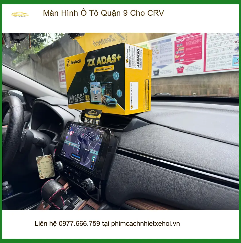 Anh Cường lắp màn hình ô tô thông minh cho CRV tại Quận 9 để lái xe tiện nghi hơn ảnh thực tế 2