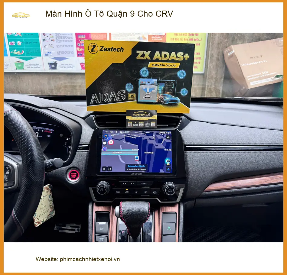 Anh Cường lắp màn hình ô tô thông minh cho CRV tại Quận 9 để lái xe tiện nghi hơn ảnh thực tế 5