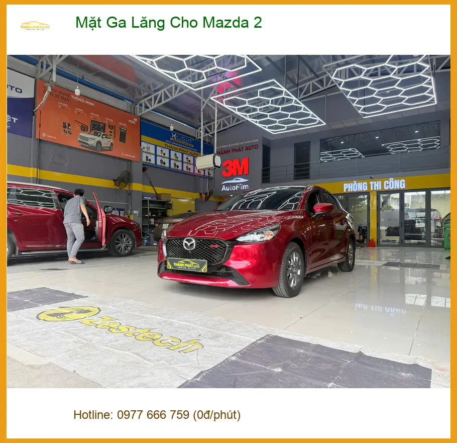 Chị Thảo nâng cấp Mặt Ga Lăng cho Mazda 2 tại Quận 9 tạo diện mạo mới ảnh thực tế 3