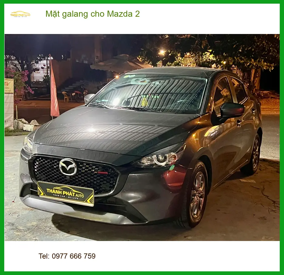 Anh Tú độ mặt galang cho Mazda 2 tại Thủ Đức để xe thêm phần thể thao ảnh thực tế 2