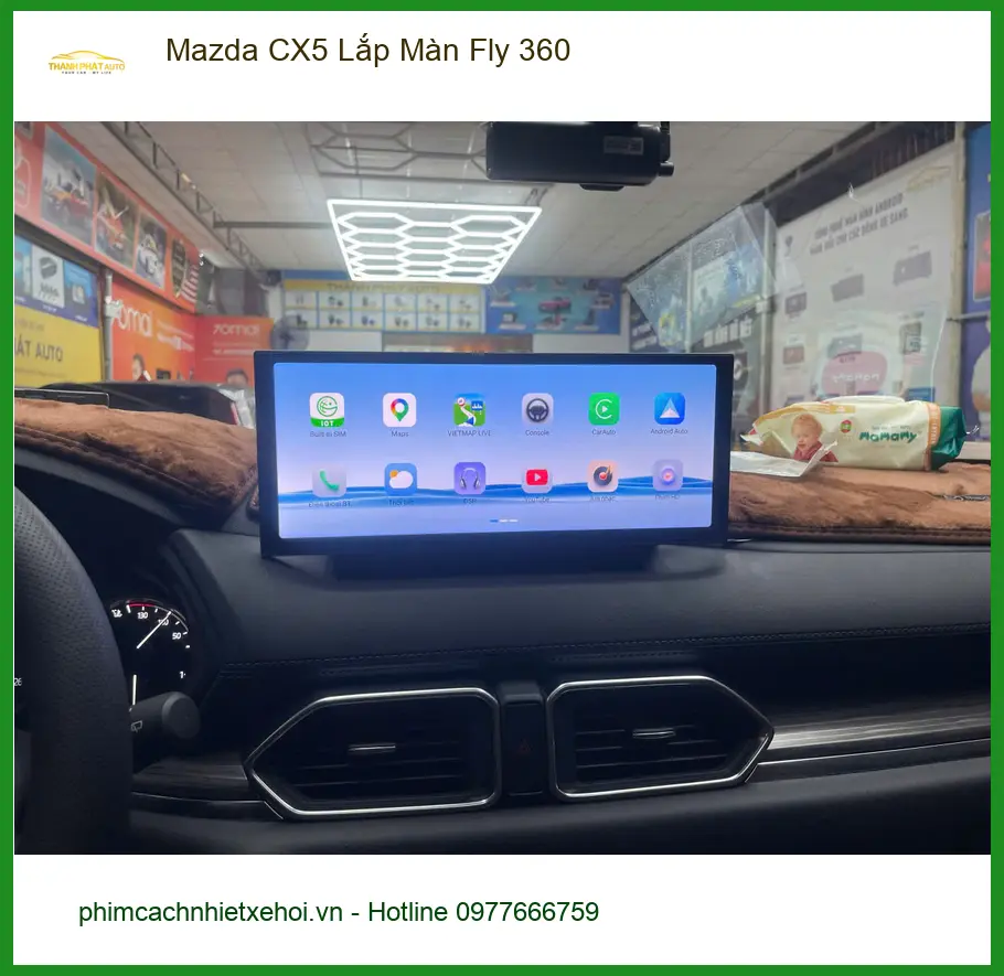 Chị Thảo lắp Màn Fly 360 cho Mazda CX5 tại Quận 12 để lái xe an toàn hơn