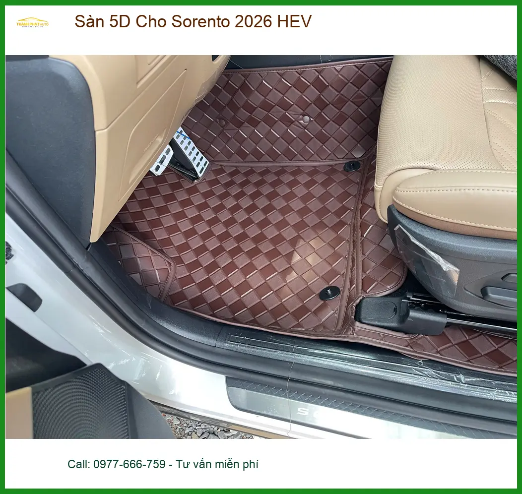 Anh Khải bọc Sàn 5D Cho Sorento 2026 HEV Quận 9 để xe luôn sạch sẽ ảnh thực tế 3