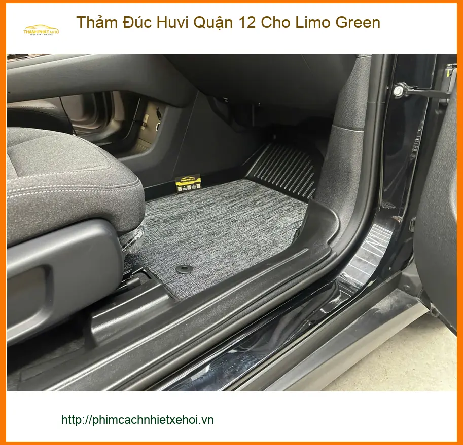 Anh Khải lắp Thảm Đúc Huvi cho Limo Green tại Quận 12 giữ nội thất sạch sẽ ảnh thực tế 4