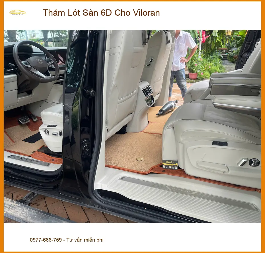 Anh Cường lắp Thảm Lót Sàn 6D cho Viloran tại Quận 9 để dễ vệ sinh ảnh thực tế 2