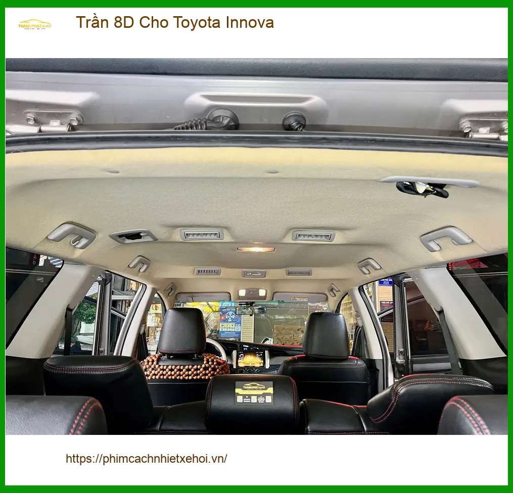 Anh Lâm bọc trần 8D cho Toyota Innova tại Quận Tân Bình, tăng thẩm mỹ. ảnh thực tế 2
