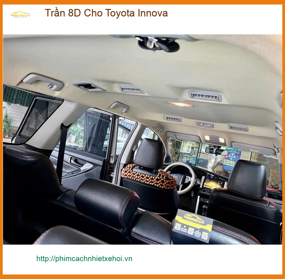 Anh Lâm bọc trần 8D cho Toyota Innova tại Quận Tân Bình, tăng thẩm mỹ. ảnh thực tế 3