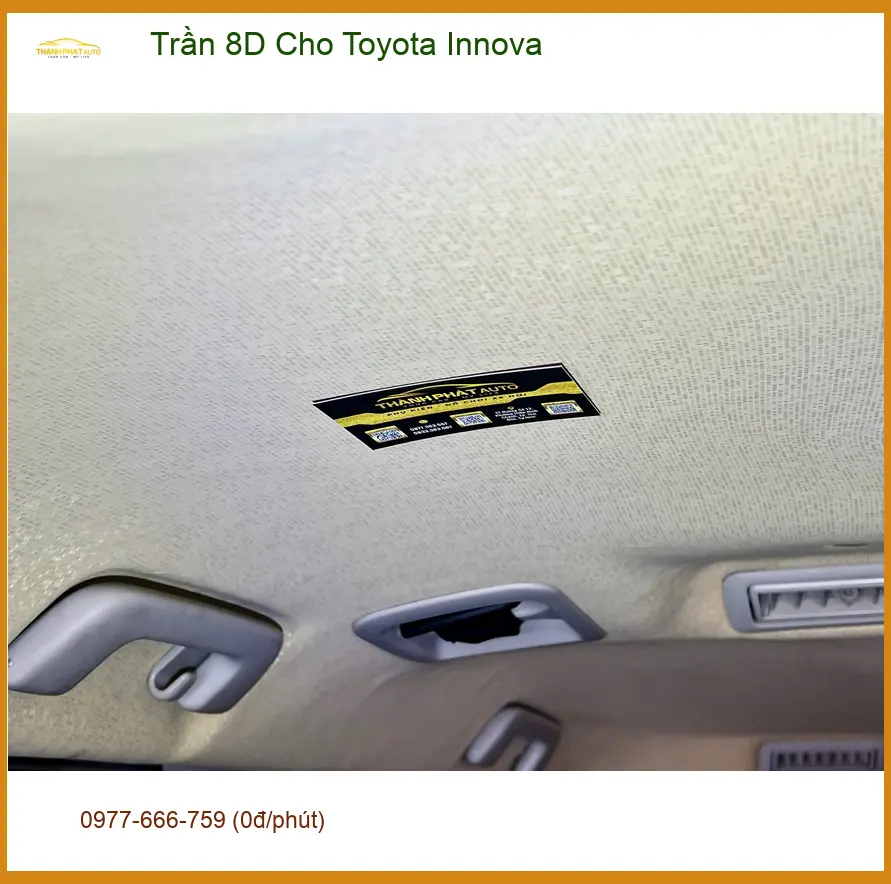 Anh Lâm bọc trần 8D cho Toyota Innova tại Quận Tân Bình, tăng thẩm mỹ. ảnh thực tế 4